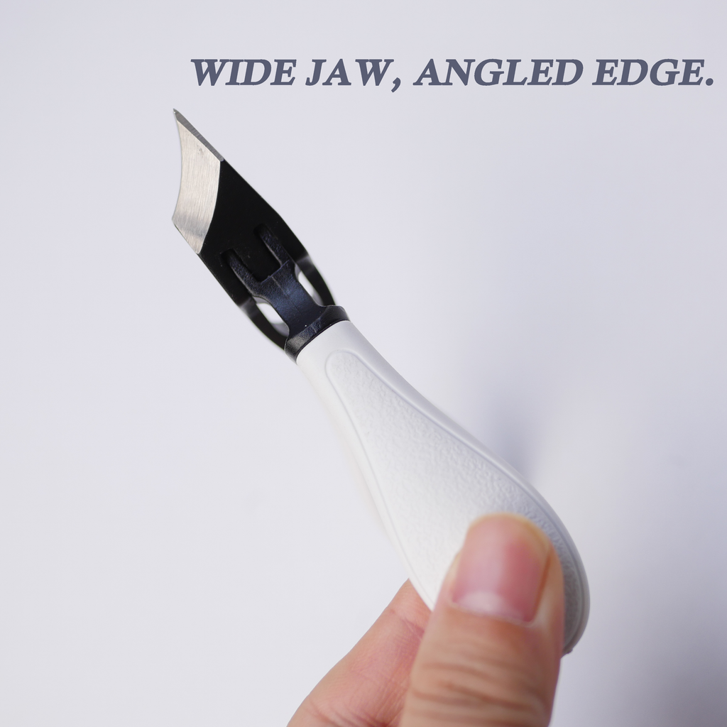 Professional Wide Jaw Slanted Nail Clipper - Heavy Duty Precision Trimmer for Thick & Ingrown Nails