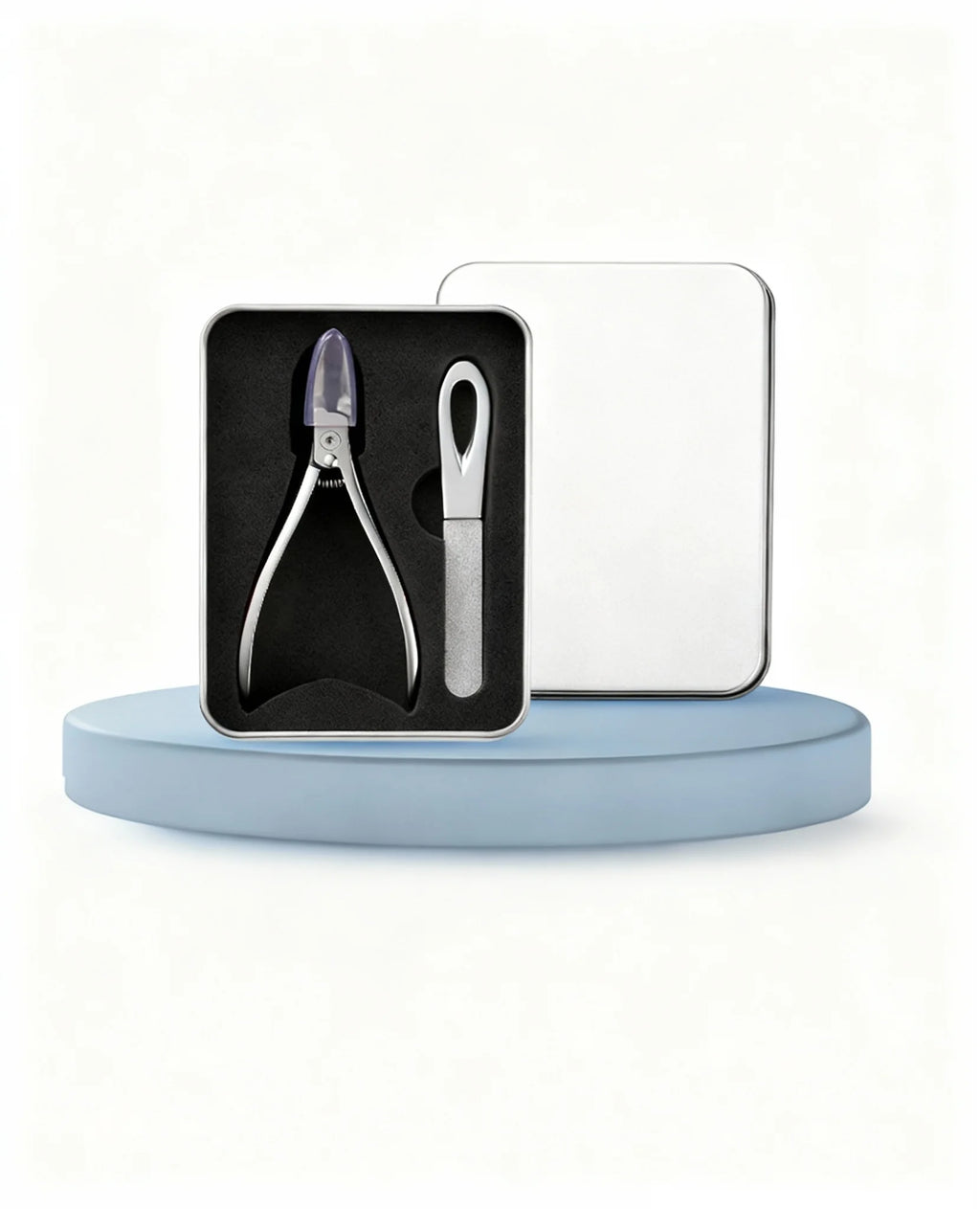 Zivoy | Professional Sharp Wide-Jaw Slanted Nail Clipper with Non-Slip Grip & 3-Piece Gift Set