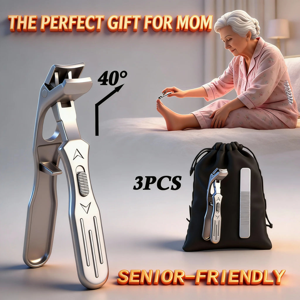 Zivoy | Professional 40-Degree Angled Wide-Jaw Toenail Clipper