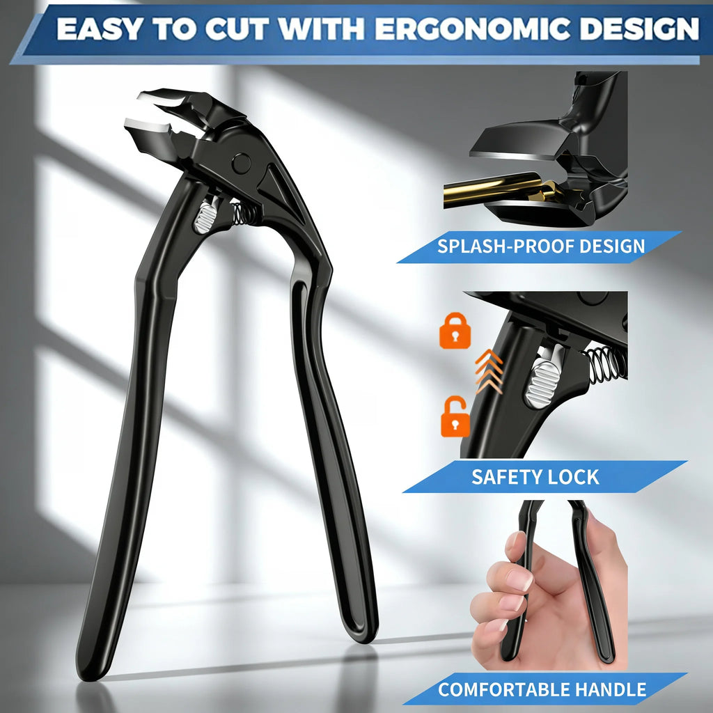 Zivoy | Premium 40-Degree Angled Long-Handle Toenail Clipper with Safety Lock & Gift Set