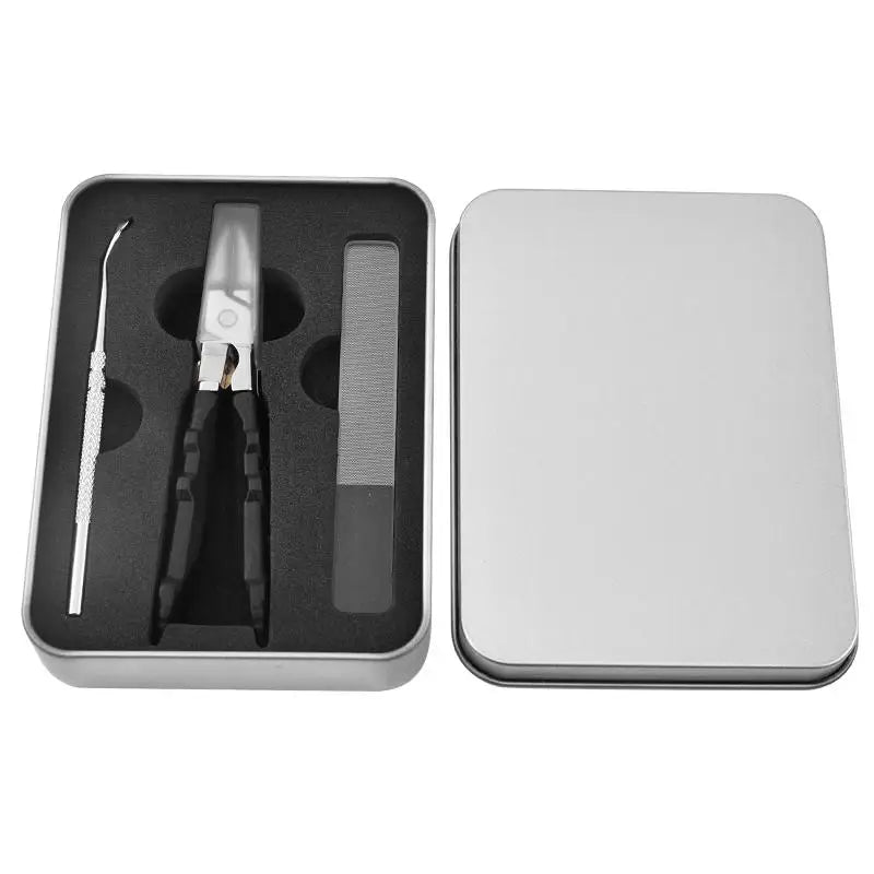 Zivoy | Professional Sharp Wide-Jaw Slanted Nail Clipper with Non-Slip Grip & 3-Piece Gift Set