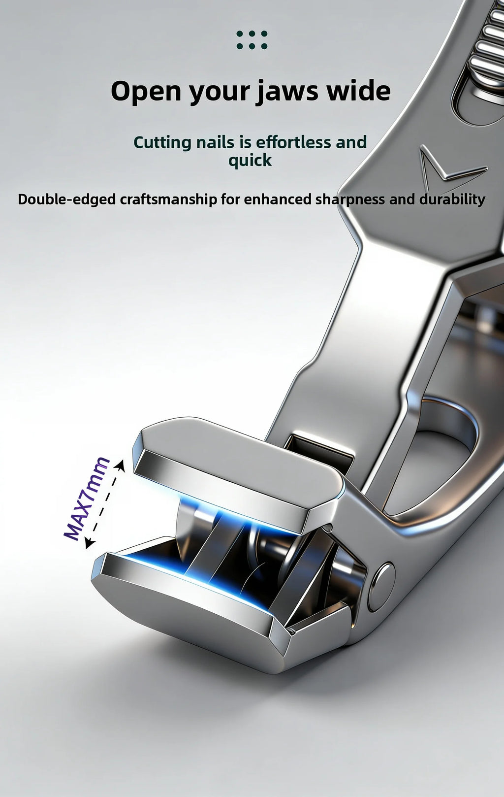 Zivoy | Professional 40-Degree Angled Wide-Jaw Toenail Clipper