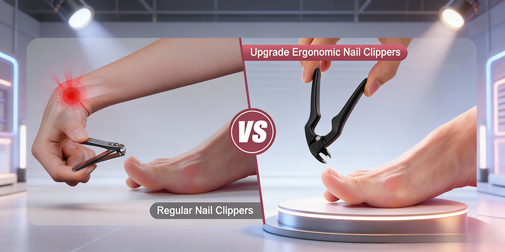 Zivoy | Premium 40-Degree Angled Long-Handle Toenail Clipper with Safety Lock & Gift Set