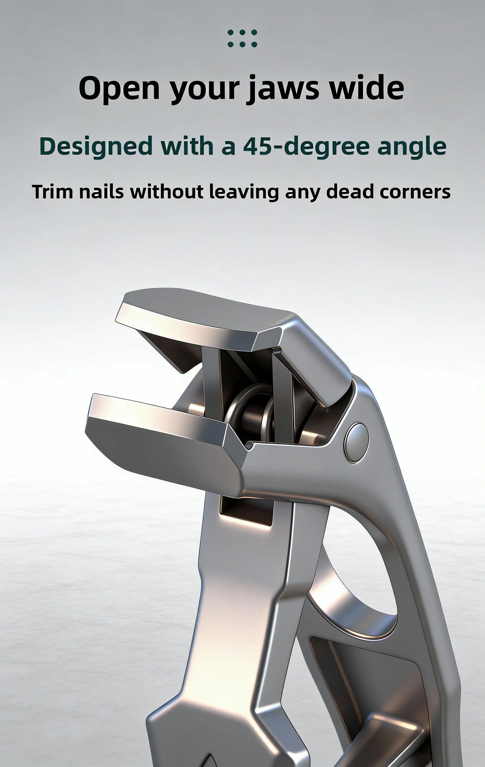 Zivoy | Professional 40-Degree Angled Wide-Jaw Toenail Clipper