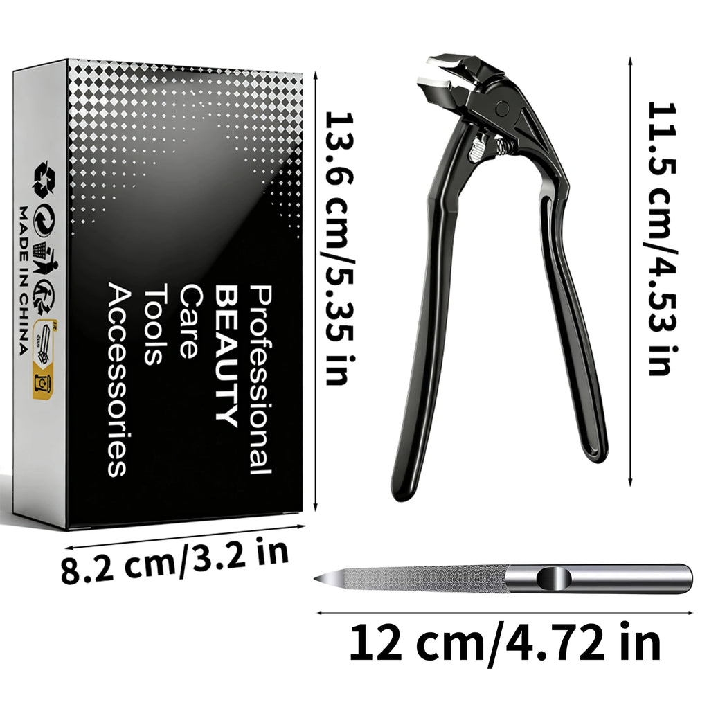 Zivoy | Premium 40-Degree Angled Long-Handle Toenail Clipper with Safety Lock & Gift Set