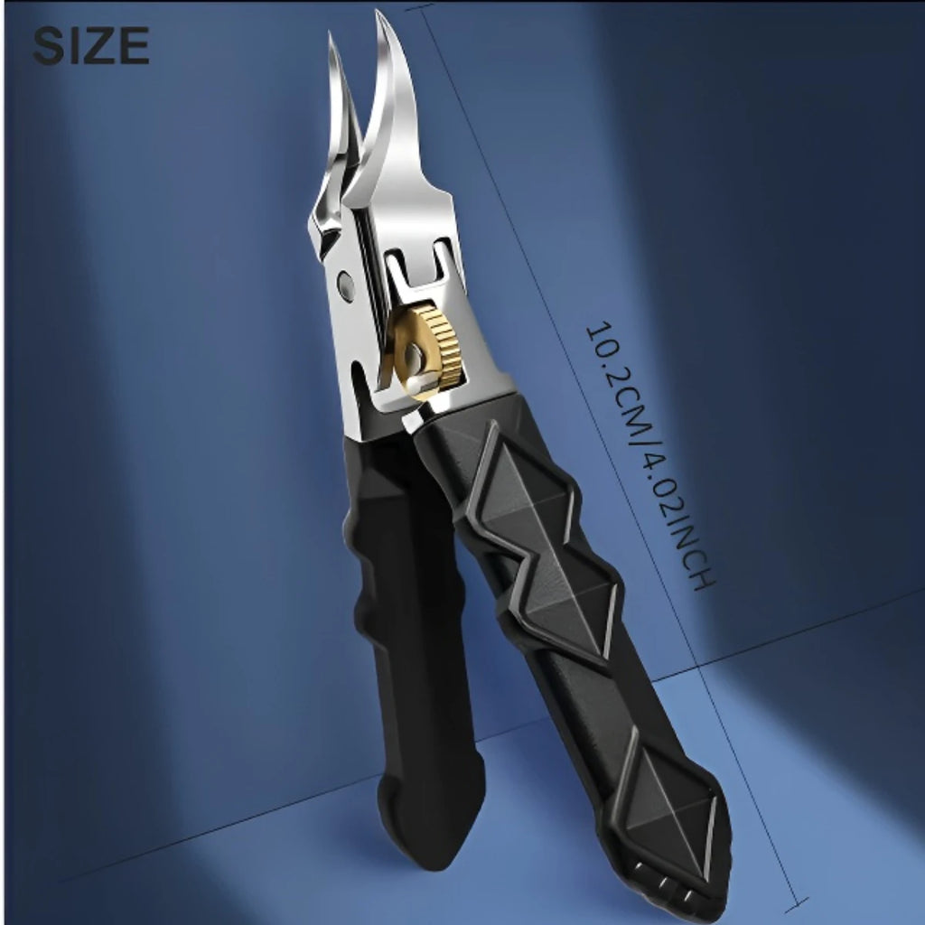 Zivoy | Professional Sharp Wide-Jaw Slanted Nail Clipper with Non-Slip Grip & 3-Piece Gift Set