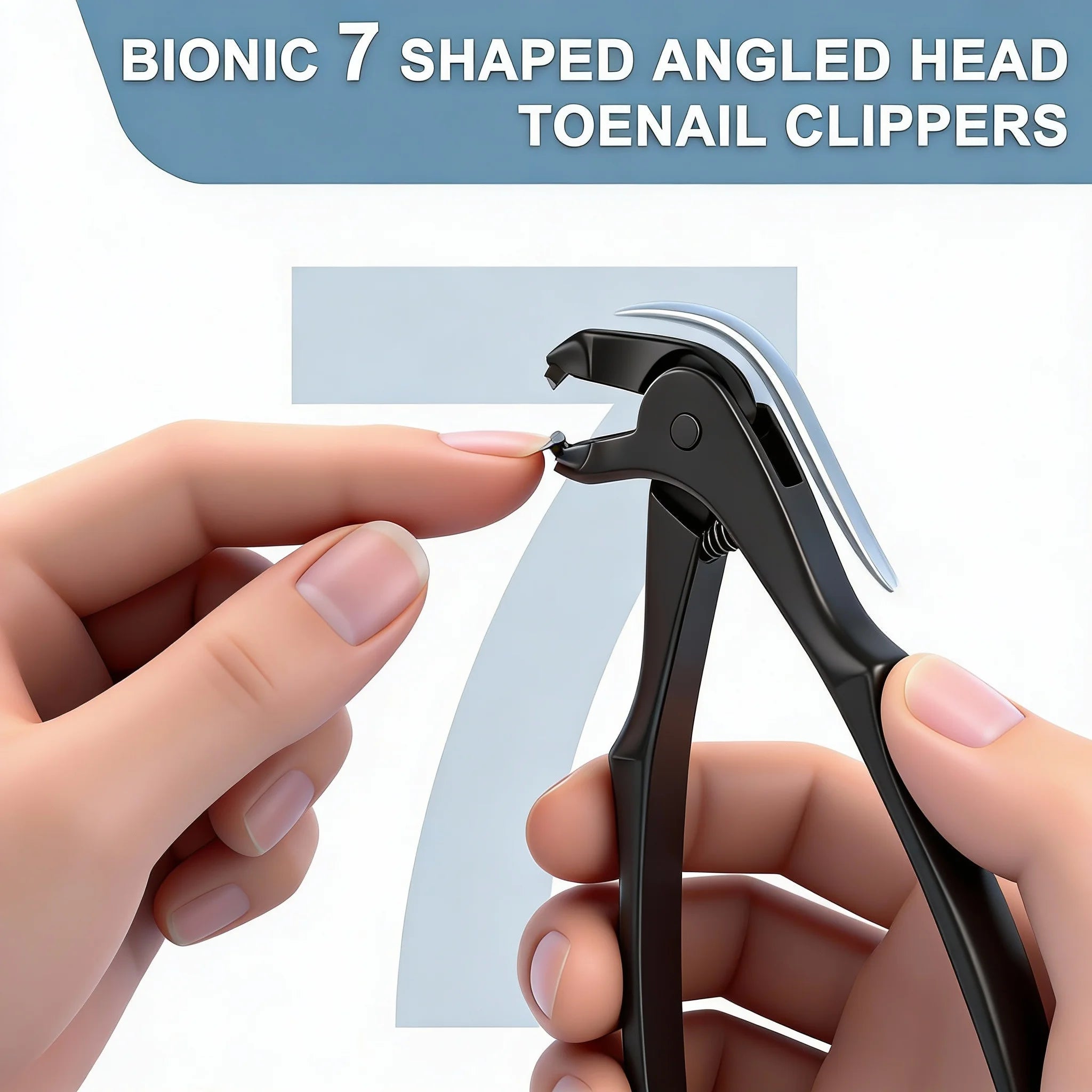 Zivoy | Ergonomic 40-Degree Angled Long-Handle Toenail Clipper for Seniors