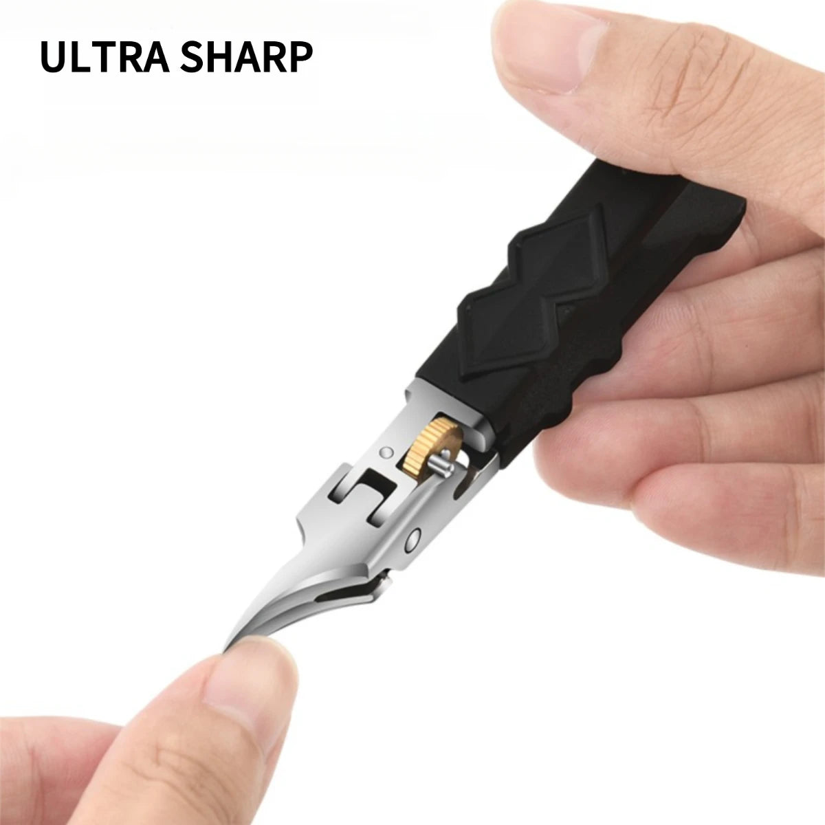 Zivoy | Professional Sharp Wide-Jaw Slanted Nail Clipper with Non-Slip Grip & 3-Piece Gift Set